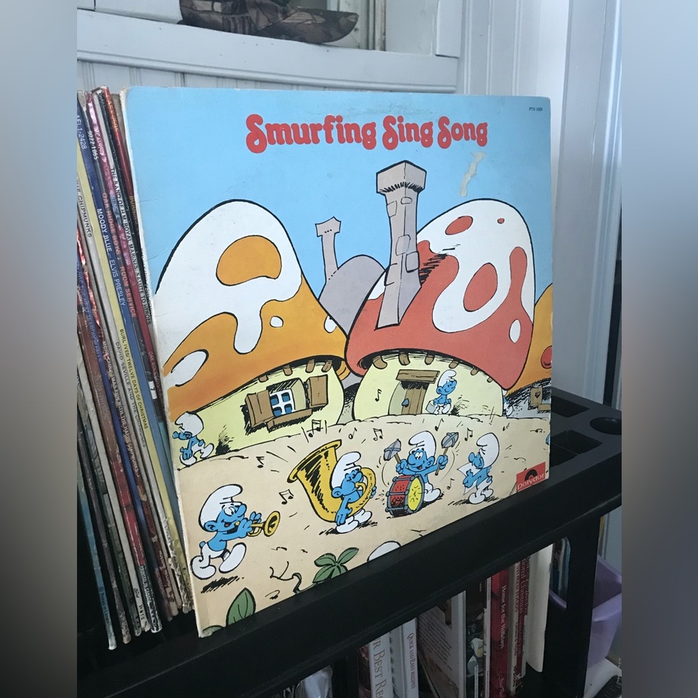 1980 S M U R F I N G Sing Along vinyl record